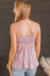 Easily Adored Floral Tank Top- Soft Pink