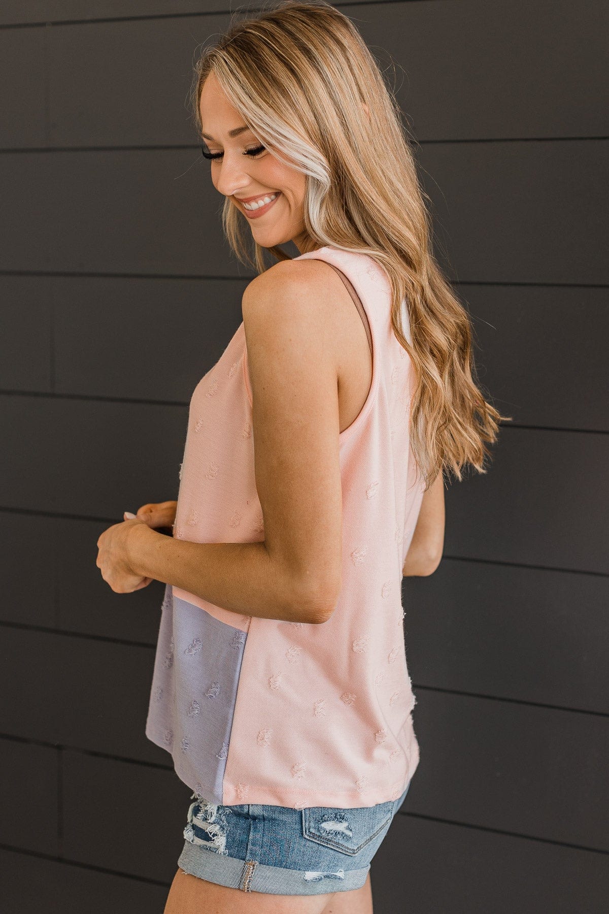 Looks Like Fun Tank Top- Blush