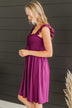 Best Night Ever Smocked Dress- Magenta