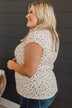 Sweet Surprise Floral Top- Ivory & Rust