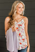 Up For Fun Floral Tank Top- Ivory