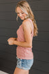 Good Attitude Ribbed Knit Tank Top- Mauve