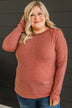 Guaranteed Smiles Knit Top- Rust