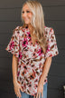 Irresistible Love Floral Top- Ivory