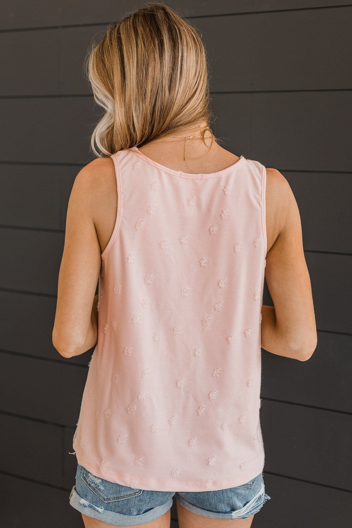 Looks Like Fun Tank Top- Blush