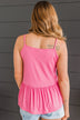 Bright As The Moon Tank Top- Bright Pink