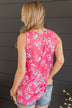 Make It Look Easy Floral Tank Top- Pink