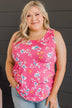 Make It Look Easy Floral Tank Top- Pink