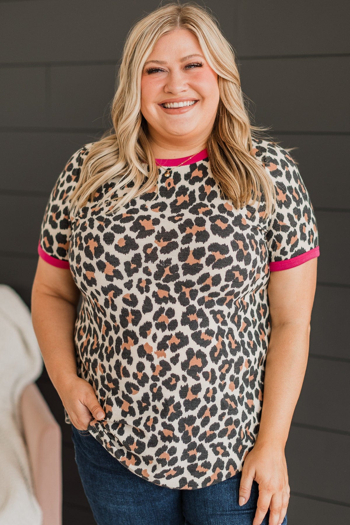 Chasing Desire Knit Top- Leopard & Magenta
