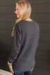 Runway Beauty Knit Sweater- Charcoal