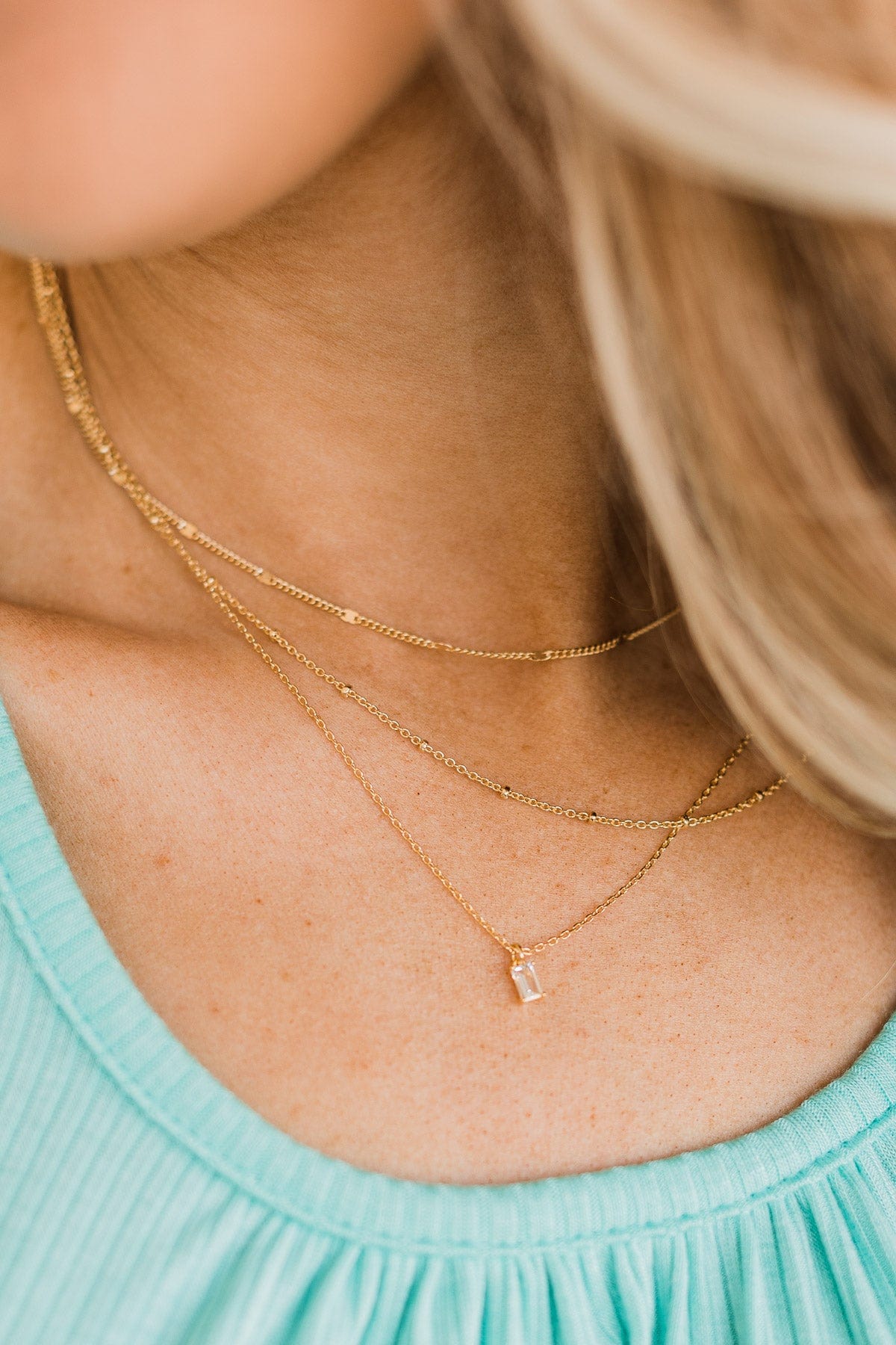 Timeless Charm Tiered Necklace- Gold