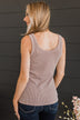 Yours Forever Ribbed Knit Tank Top- Mocha