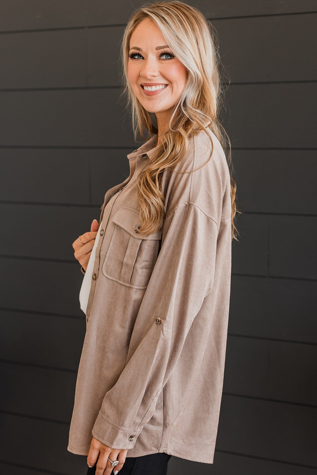 First To Arrive Lightweight Jacket- Taupe