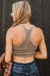 Just Perfect Cropped Tank Top- Mocha