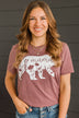 Mama Bear Graphic Tee- Mauve