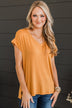 All Your Own Short Sleeve Top- Golden Yellow