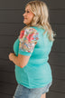 Perfect Opportunity Knit Top- Teal