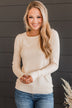 Lost In Your Love Knit Sweater- Cream