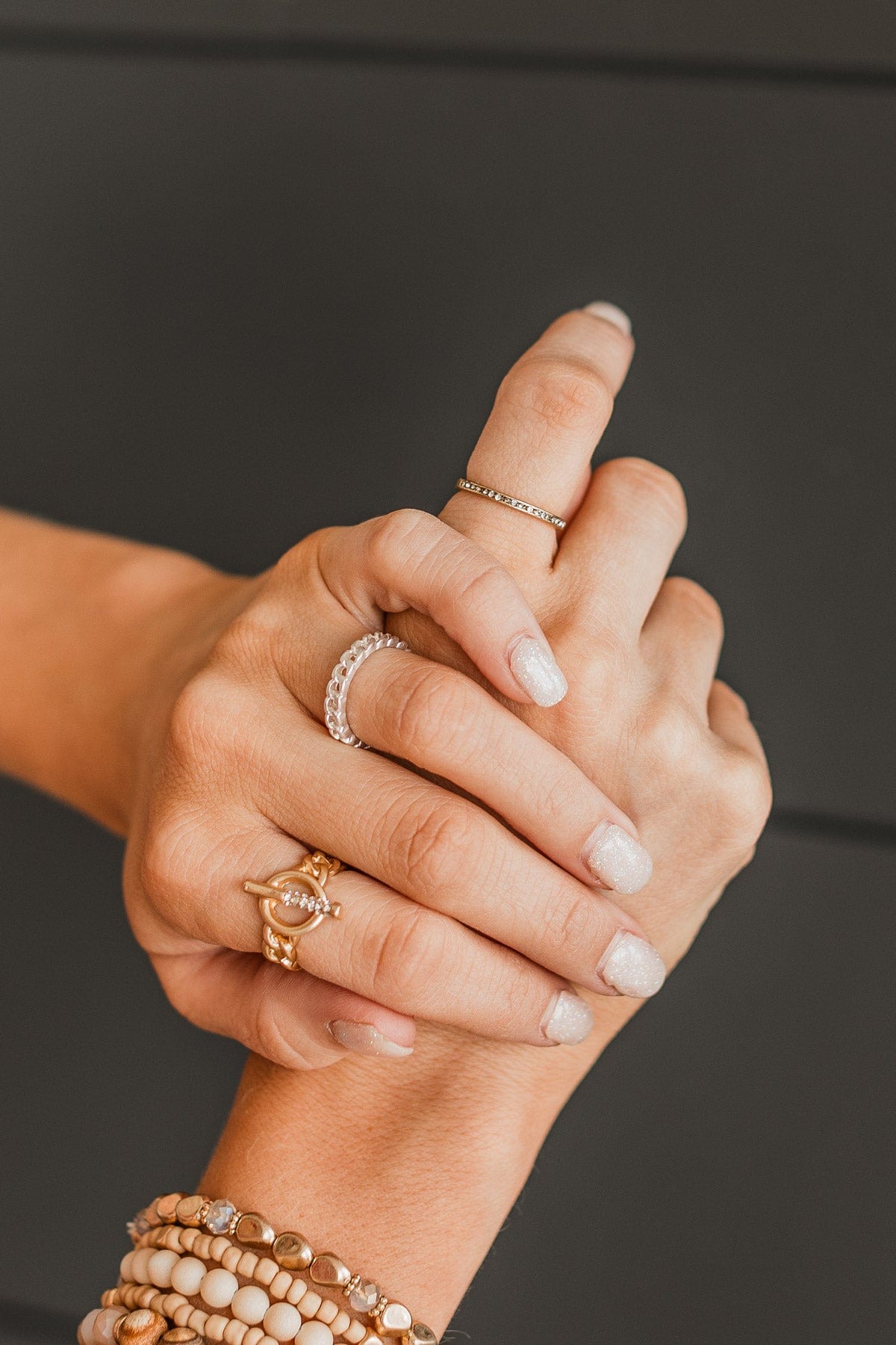 Cause For Commotion 3-Piece Ring Set