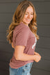 Mama Bear Graphic Tee- Mauve