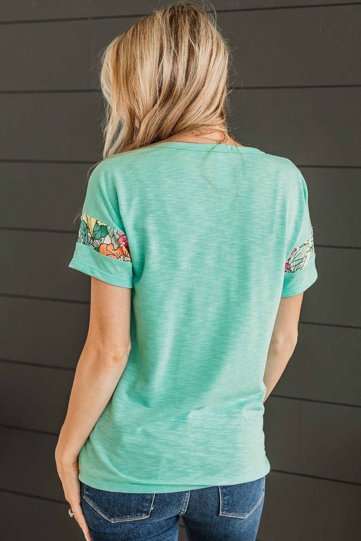 Bound For Beauty Knit Top- Mint Blue