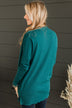Time To Be Alive Drape Cardigan- Dark Jade