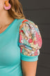 Perfect Opportunity Knit Top- Teal