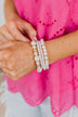 Grand Gesture Stackable Bracelet Set- Pearl & Gold