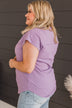 All About Us V-Neck Top- Light Purple