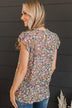 Blissfully Sweet Floral Top- Taupe