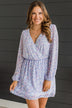 Flirting In Floral Dress- Lavender