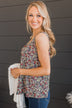Pursuit Of Love Floral Tank Top- Black