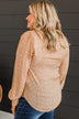 Dream Away Floral Top- Natural & Camel