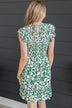 Someone To Love Floral Dress- Green & Ivory
