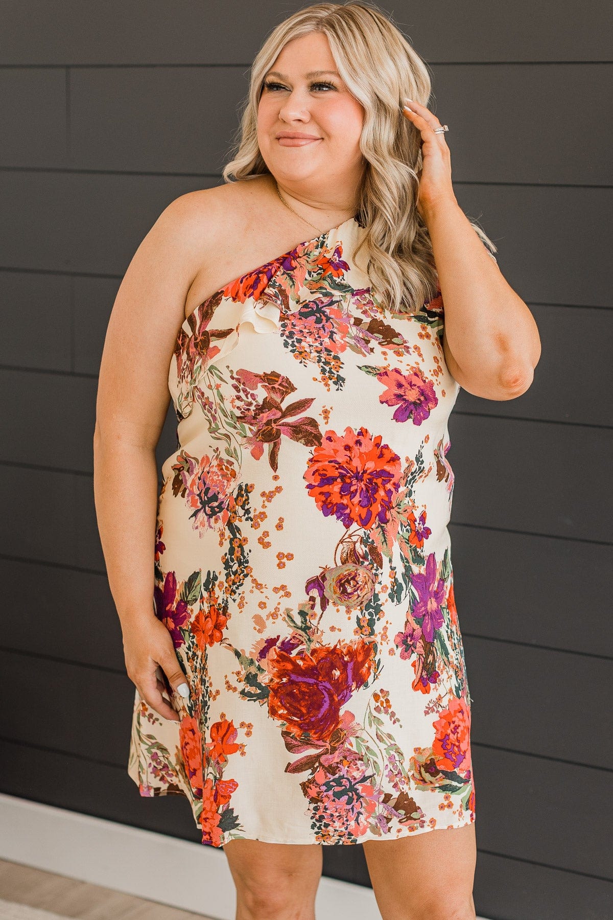 All The Right Reasons Floral Dress- Cream