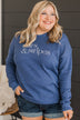 "Stars & Stripes" Crew Neck Pullover- Navy