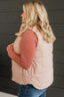 Just Perfect Puffer Vest- Dusty Blush
