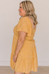 Grand Arrival Smocked Floral Dress- Golden Yellow