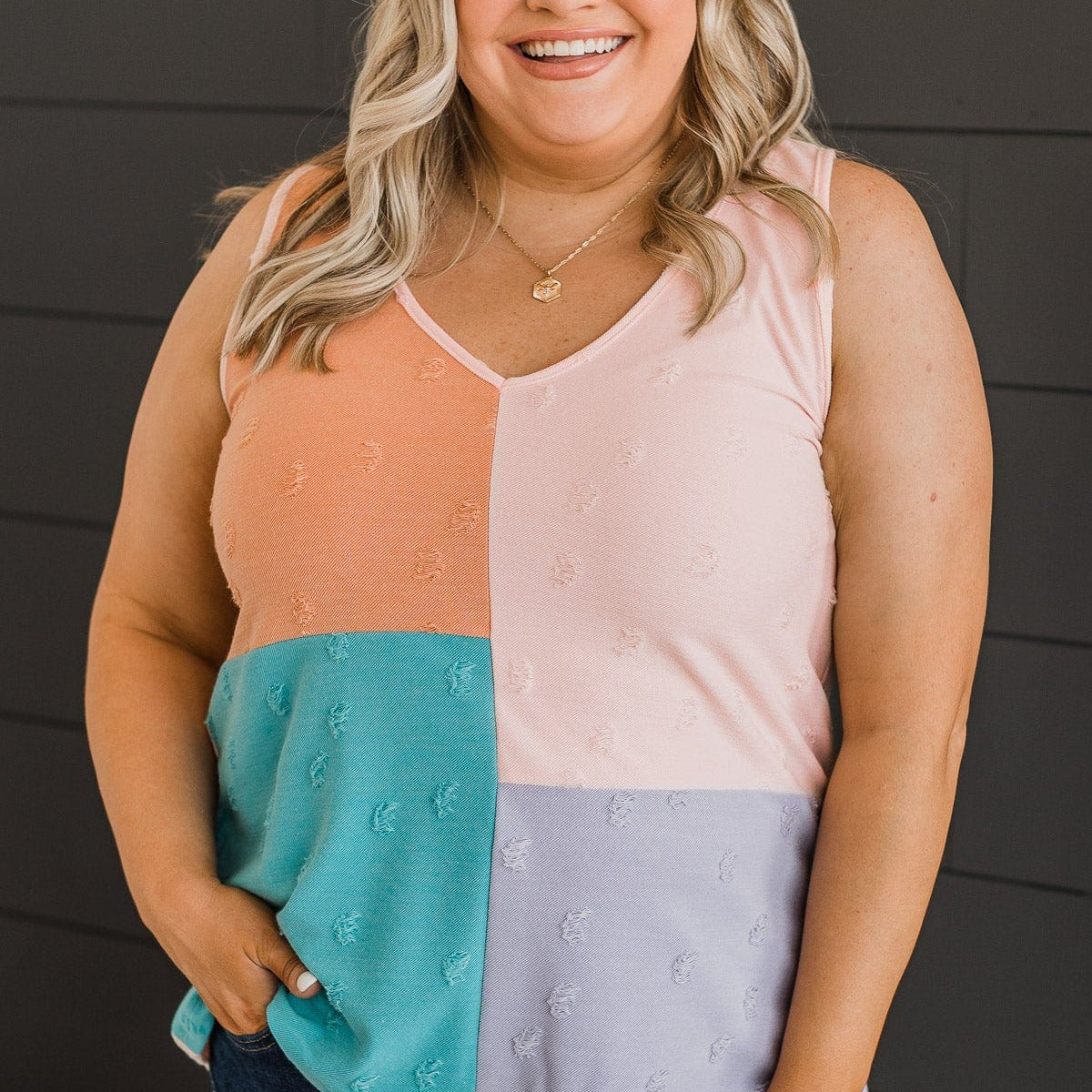 Looks Like Fun Tank Top- Blush – The Pulse Boutique