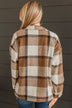 Campfire Nights Plaid Jacket- Brown & Cream