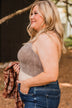 Just Perfect Cropped Tank Top- Mocha