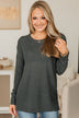 Be Fashionable Knit Sweater- Dark Hunter Green