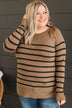 Always On Time Knit Sweater- Brown