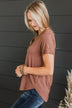 Thread & Supply Truly Loved Top- Clay