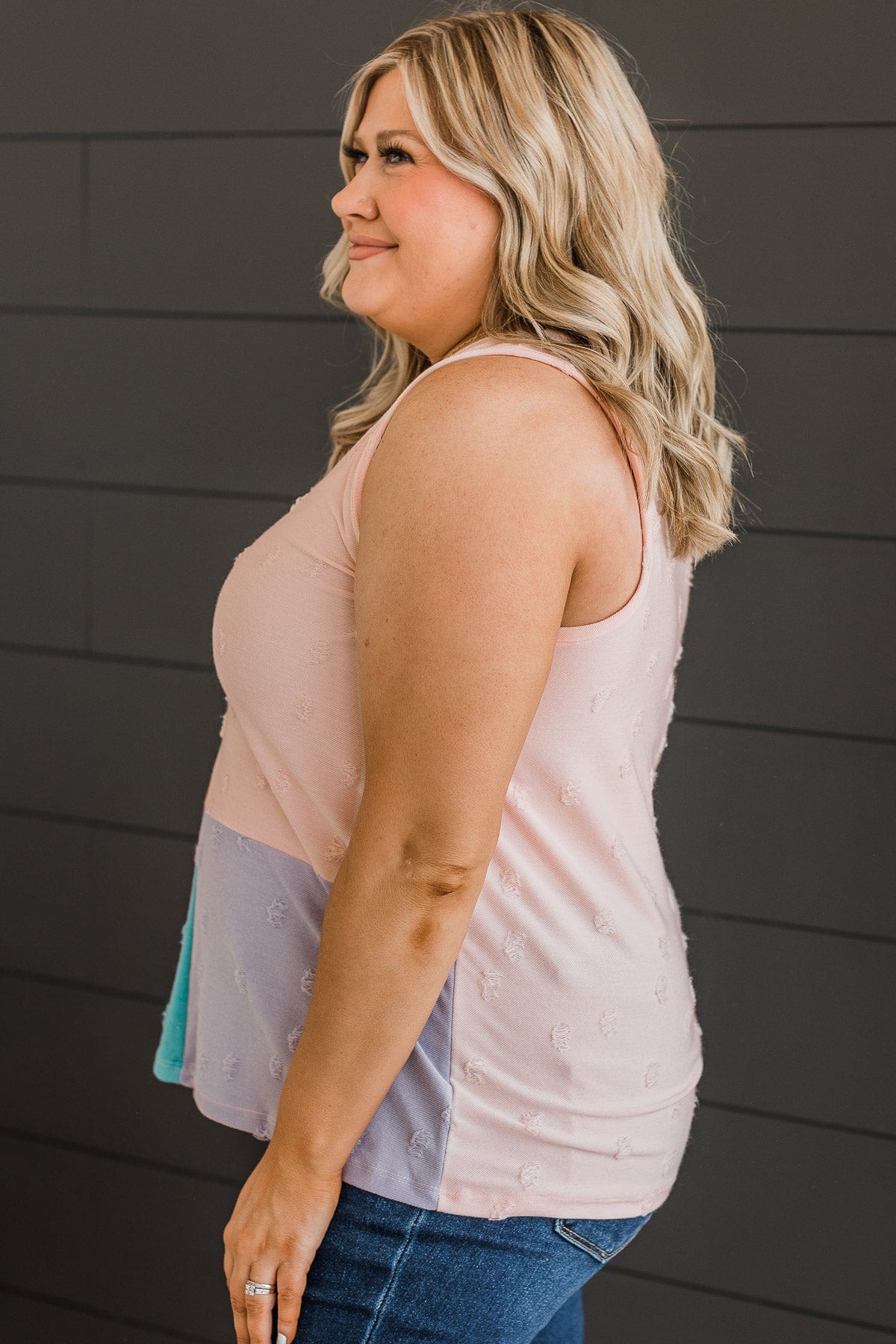 Looks Like Fun Tank Top- Blush