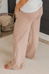 In The Lead Straight Leg Knit Pants- Taupe