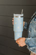 The Darling Effect Travel Tumbler- Blue Daisy