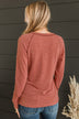 Guaranteed Smiles Knit Top- Rust