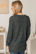 Be Fashionable Knit Sweater- Dark Hunter Green