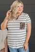 Cut To The Chase Striped Top- Ivory